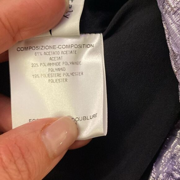 Balenciaga Paris metallic lavender dress coat, size 38(S) - Picture 13 of 14
